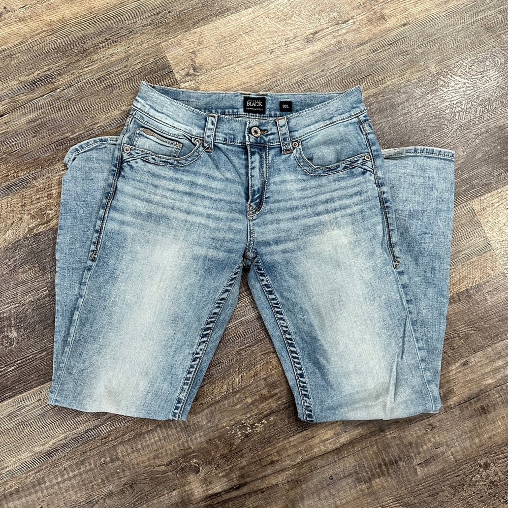 Buckle Black 33L Bootcut Jeans Classic Denim Style